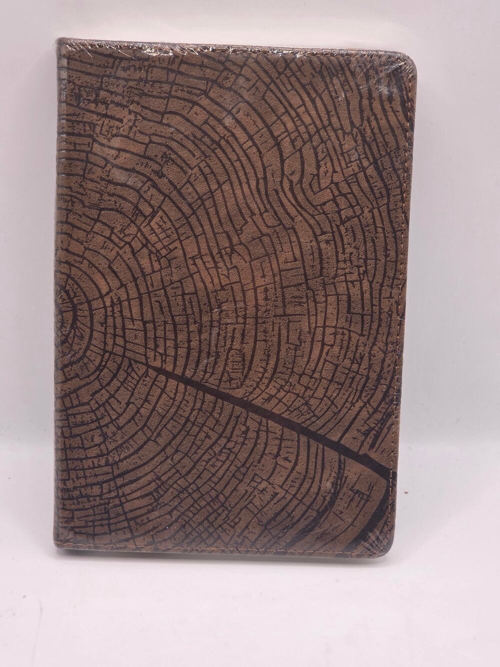 CAGIE A5 Lined Journal Brown Tree Ring Faux Leather Hardcover Notebook New